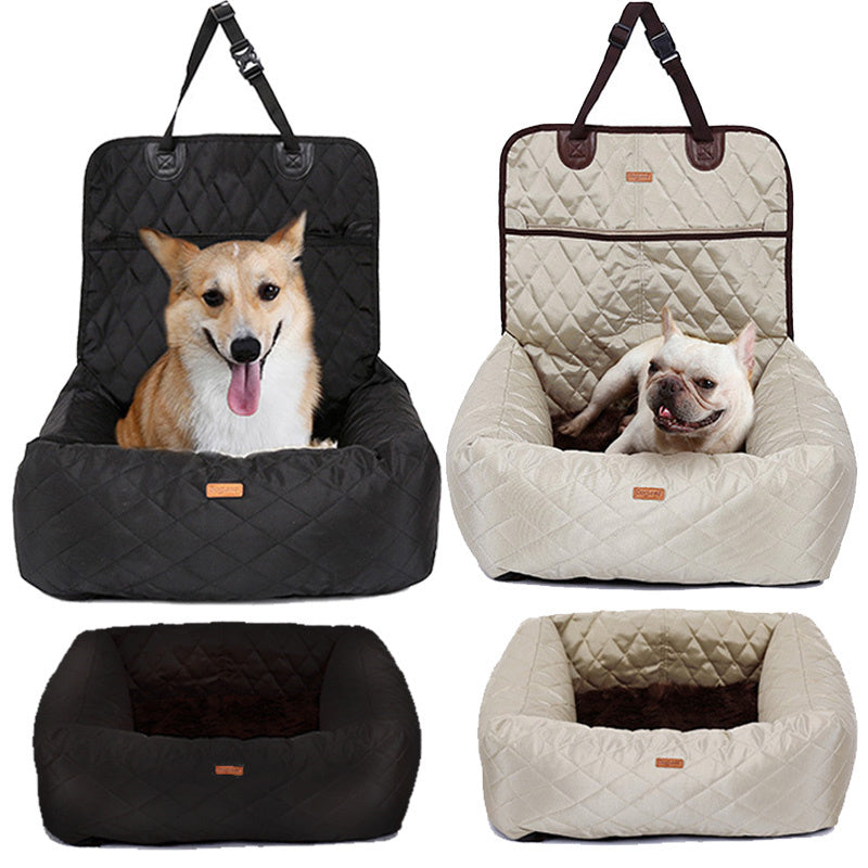 2 In 1 Folding Pet Car Seat Bed