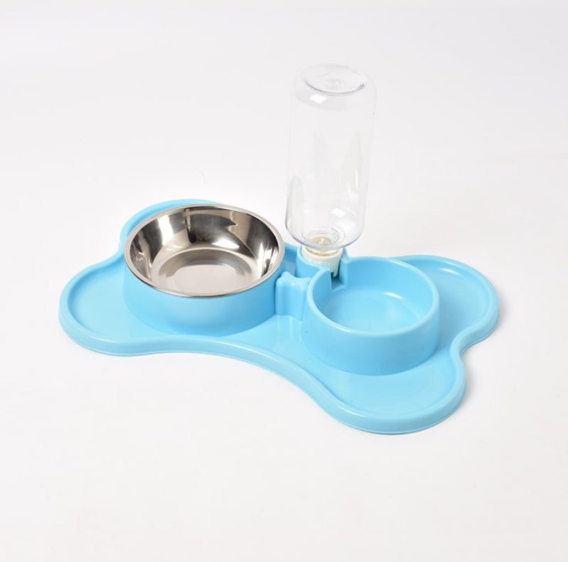 Stainless Steel Pet Feeding Bowls Set with Silicone Mat - Pet it