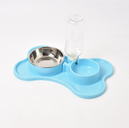 Stainless Steel Pet Feeding Bowls Set with Silicone Mat - Pet it