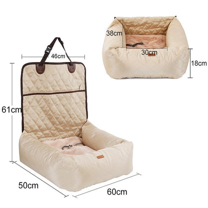 2 In 1 Folding Pet Car Seat Bed