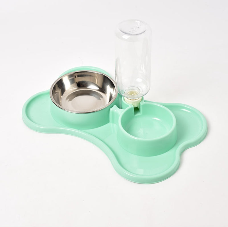 Stainless Steel Pet Feeding Bowls Set with Silicone Mat - Pet it