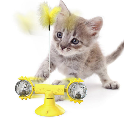 Rotating Windmill Itch Scratching Device for Cats