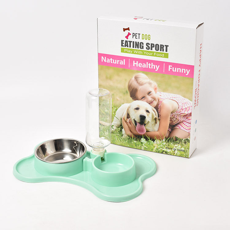 Stainless Steel Pet Feeding Bowls Set with Silicone Mat - Pet it