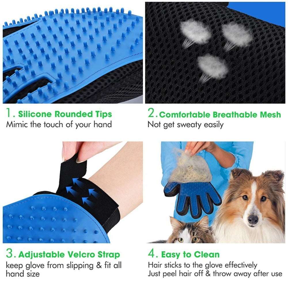 Pet Grooming Gloves - Pet it