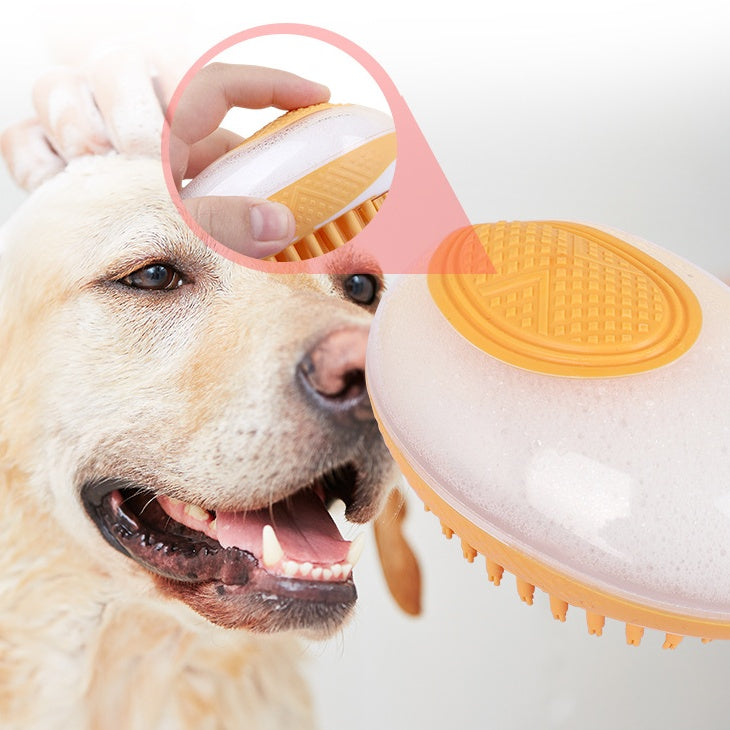 PET SILICONE MASSAGE BATH BRUSH - Pet it