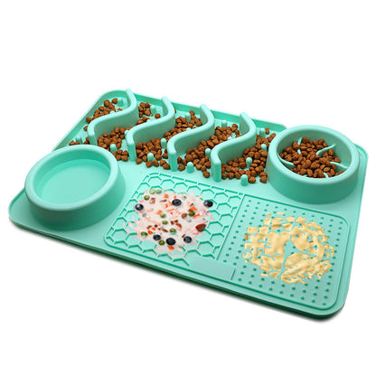 Dog Silicone Multifunctional Food Bowl