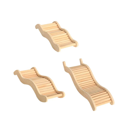 Bendable Wooden Climbing Ladder for Hamsters / Sugar Glider ##