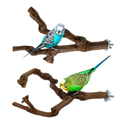 Wild Grape Wood Standing Stick for Birds ##