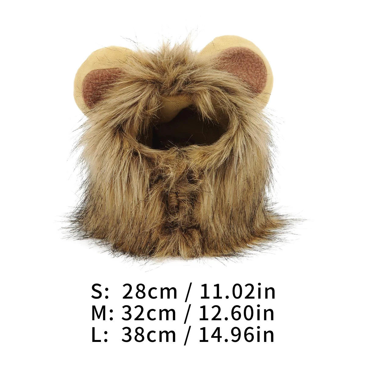 Funny Lion Cosplay Costume Wig for Cats & Small Dogs ##