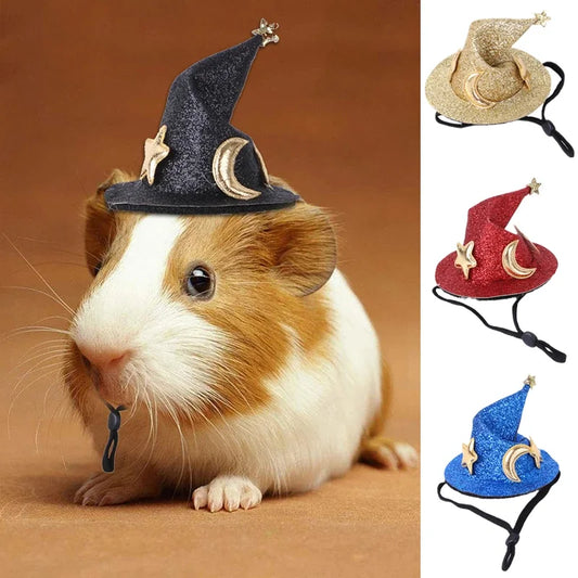 Halloween cosplay of mini witch hat for small pets - Hamster, Sugar Glider, Bunny, Chinchilla ###