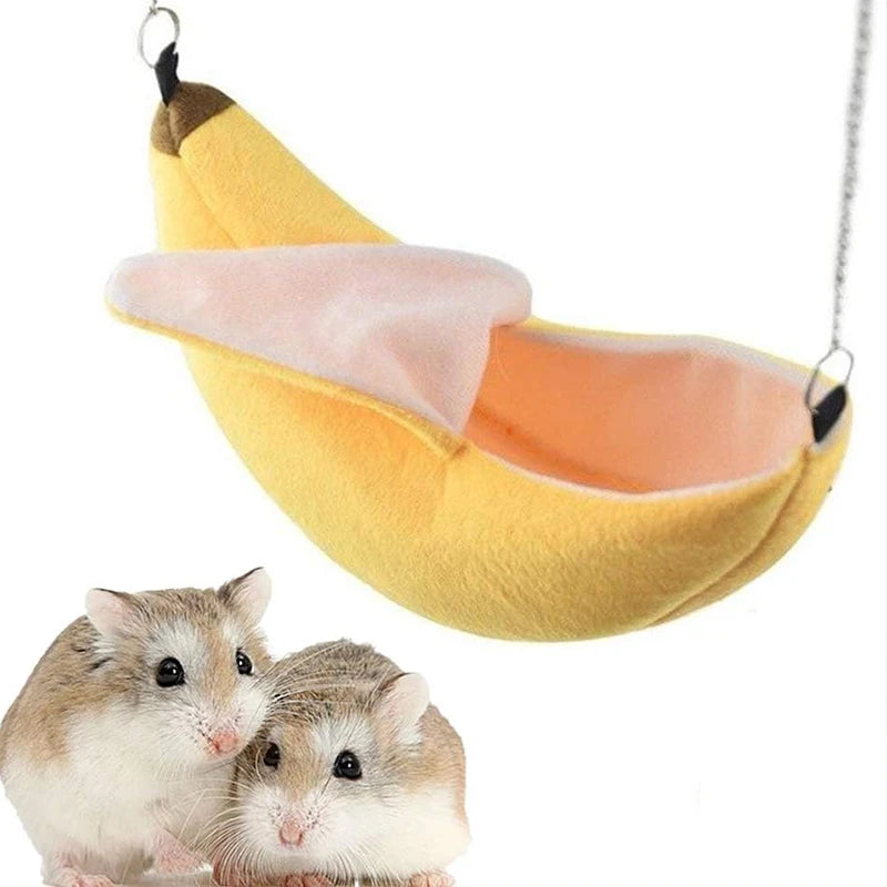 Banana-Shaped Hamster / Sugar Glider Bed Hammock ##