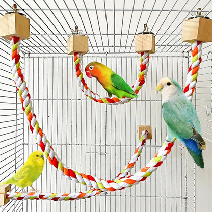 Colorful Parrot Climbing and Swing Toy ##