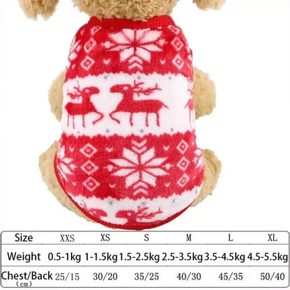 Cozy Christmas Hoodie for Small & Medium Dogs and Cats – Festive Pet Outfit for Holiday Cheer ##