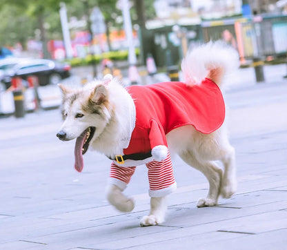 Winter Christmas Dogs Costumes Funny Santa Claus Clothes For Small Medium Pet Xmas New Year Clothing Cat Kitten Outfits