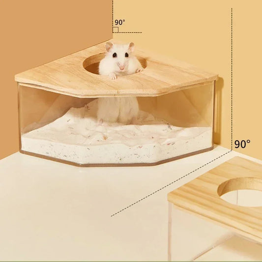 Transparent Hamster/Sugar Glider Sand Bath