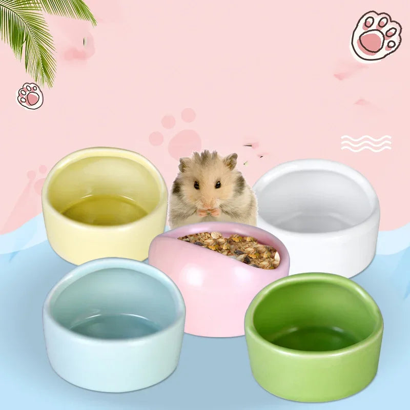 Anti-Spill Ceramic Food Bowl for Hamsters / Sugar Glider ##