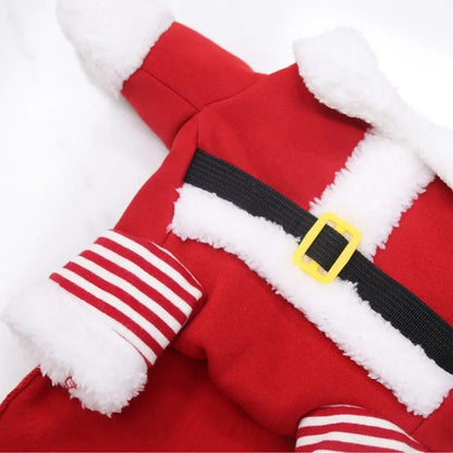 Winter Christmas Dogs Costumes Funny Santa Claus Clothes For Small Medium Pet Xmas New Year Clothing Cat Kitten Outfits