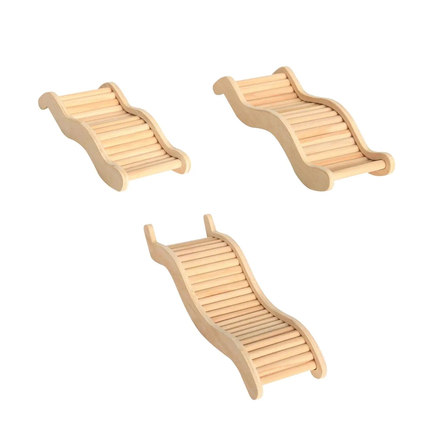 Bendable Wooden Climbing Ladder for Hamsters / Sugar Glider ##