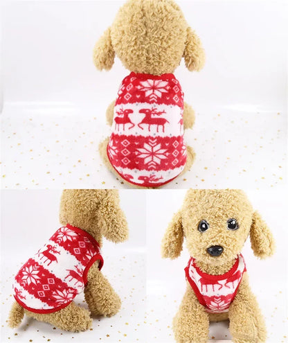 Cozy Christmas Hoodie for Small & Medium Dogs and Cats – Festive Pet Outfit for Holiday Cheer ##