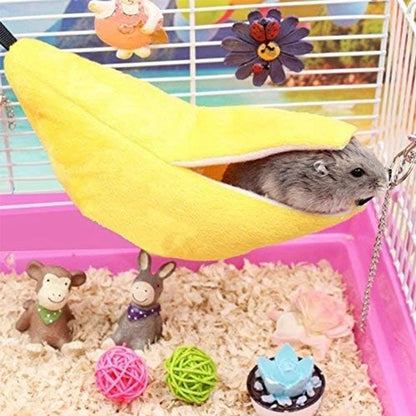 Banana-Shaped Hamster / Sugar Glider Bed Hammock ##