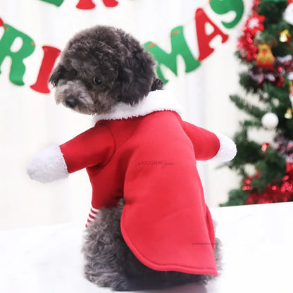 Winter Christmas Dogs Costumes Funny Santa Claus Clothes For Small Medium Pet Xmas New Year Clothing Cat Kitten Outfits