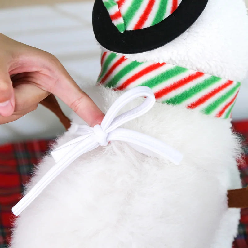 Festive Snowman Christmas Pet Outfit – Warm & Cute Holiday Costume for Dogs & Cats ##