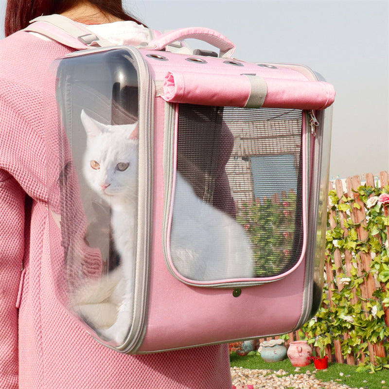 Pet Outdoor Backpack Shoulder Bag For Small Dogs Cats