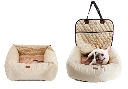 2 In 1 Folding Pet Car Seat Bed