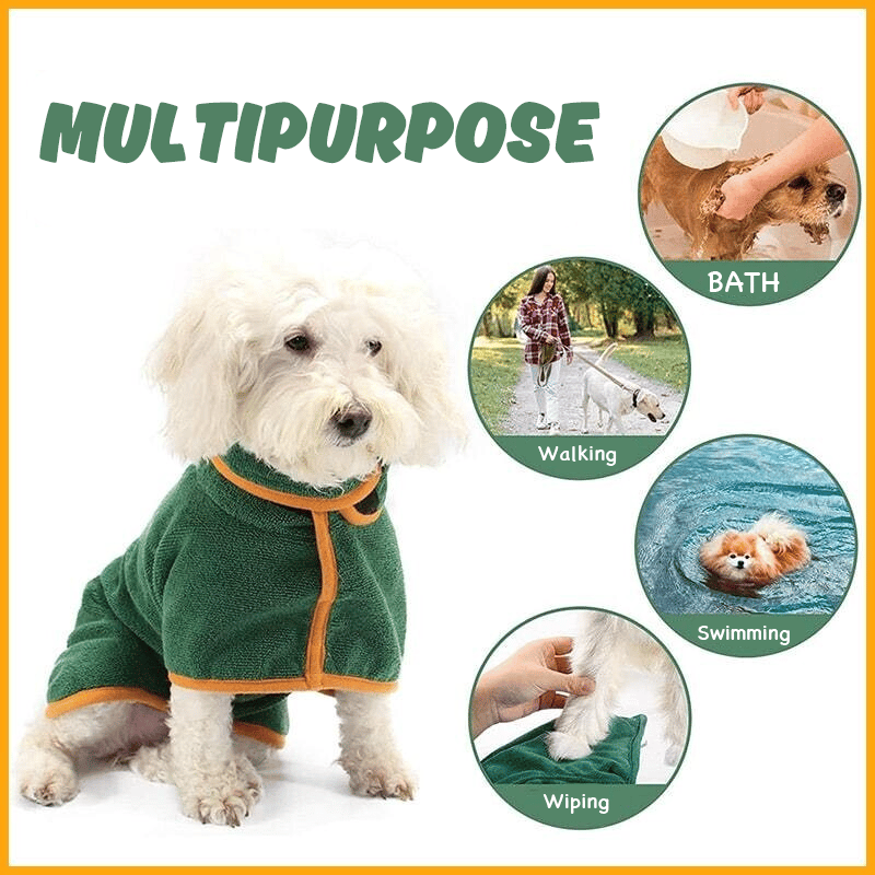 Super absorbent pet bathrobe | 49% OFF🐕‍🦺